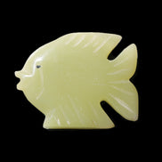 Afghan Jade fish hand-carved 82*66*19mm 173g in sunlight - Rocks and Things Store