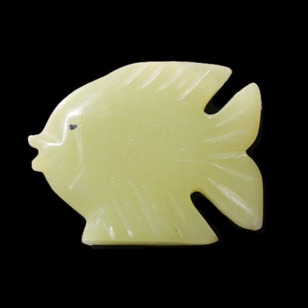 Afghan Jade fish hand-carved 82*66*19mm 173g in sunlight - Rocks and Things Store
