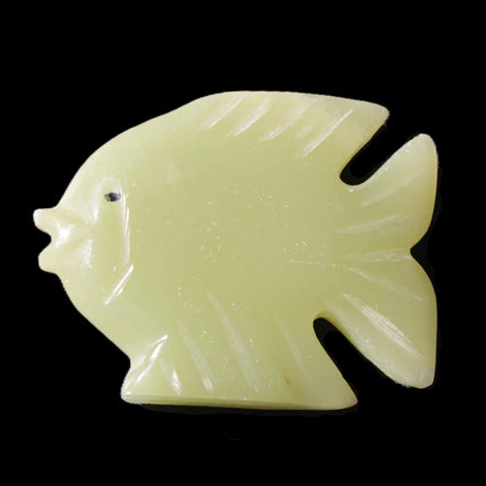 Afghan Jade fish hand-carved 82*66*19mm 173g in sunlight - Rocks and Things Store