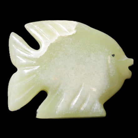 Afghan Jade fish hand-carved 82*66*19mm 173g in sunlight - Rocks and Things Store