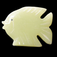 Afghan Jade fish hand-carved 82*66*19mm 173g in sunlight - Rocks and Things Store