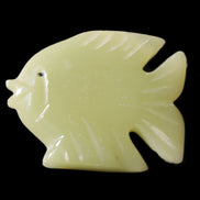 Afghan Jade fish hand-carved 82*66*19mm 173g in sunlight - Rocks and Things Store
