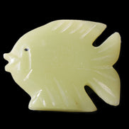 Afghan Jade fish hand-carved 82*66*19mm 173g in sunlight - Rocks and Things Store