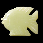 Afghan Jade fish hand-carved 82*66*19mm 173g in sunlight - Rocks and Things Store