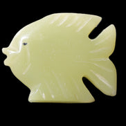 Afghan Jade fish hand-carved 82*66*19mm 173g in sunlight - Rocks and Things Store
