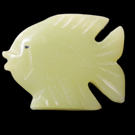 Afghan Jade fish hand-carved 82*66*19mm 173g in sunlight - Rocks and Things Store