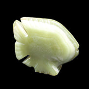 Afghan Jade fish hand-carved 75*59*25mm 166g in sunlight - Rocks and Things Store