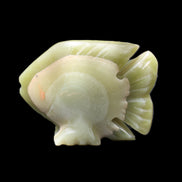 Afghan Jade fish hand-carved 75*59*25mm 166g in sunlight - Rocks and Things Store