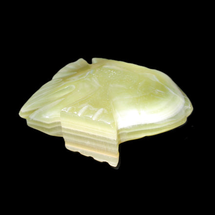 Afghan Jade fish hand-carved 75*59*25mm 166g in sunlight - Rocks and Things Store