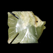 Afghan Jade fish hand-carved 84*63*16mm 154g in sunlight - Rocks and Things Store