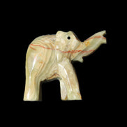 Afghan Jade elephant hand-carved 80*66*30mm 207g in sunlight - Rocks and Things Store