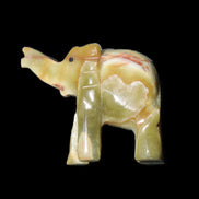 Afghan Jade elephant hand-carved 80*66*30mm 207g in sunlight - Rocks and Things Store