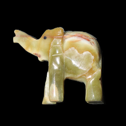 Afghan Jade elephant hand-carved 80*66*30mm 207g in sunlight - Rocks and Things Store