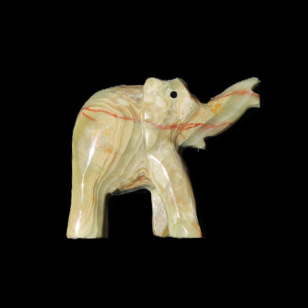 Afghan Jade elephant hand-carved 80*66*30mm 207g in sunlight - Rocks and Things Store