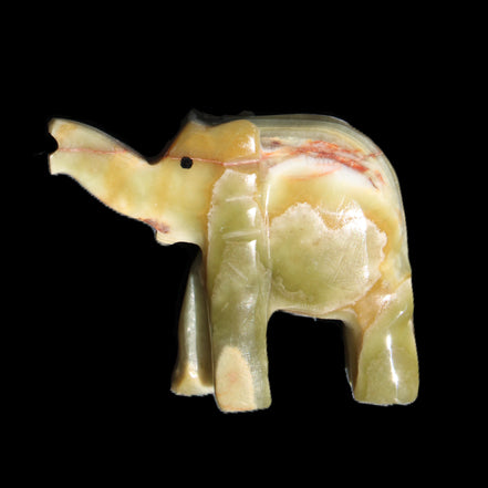 Afghan Jade elephant hand-carved 80*66*30mm 207g in sunlight - Rocks and Things Store