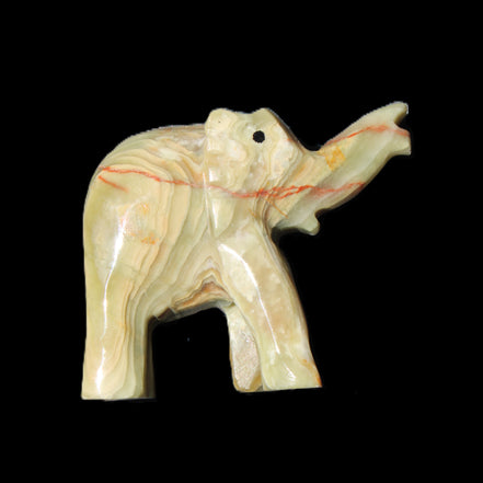 Afghan Jade elephant hand-carved 80*66*30mm 207g in sunlight - Rocks and Things Store