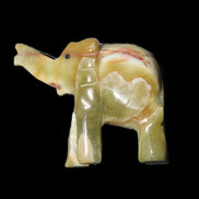 Afghan Jade elephant hand-carved 80*66*30mm 207g in sunlight - Rocks and Things Store