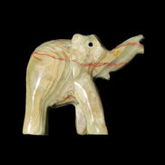 Afghan Jade elephant hand-carved 80*66*30mm 207g in sunlight - Rocks and Things Store
