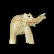 Afghan Jade elephant hand-carved 80*66*30mm 207g in sunlight - Rocks and Things Store