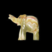 Afghan Jade elephant hand-carved 80*66*30mm 207g in sunlight - Rocks and Things Store