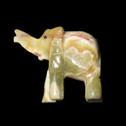 Afghan Jade elephant hand-carved 80*66*30mm 207g in sunlight - Rocks and Things Store