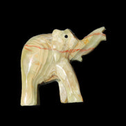 Afghan Jade elephant hand-carved 80*66*30mm 207g in sunlight - Rocks and Things Store