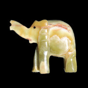 Afghan Jade elephant hand-carved 80*66*30mm 207g in sunlight - Rocks and Things Store