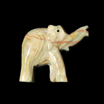 Afghan Jade elephant hand-carved 80*66*30mm 207g in sunlight - Rocks and Things Store