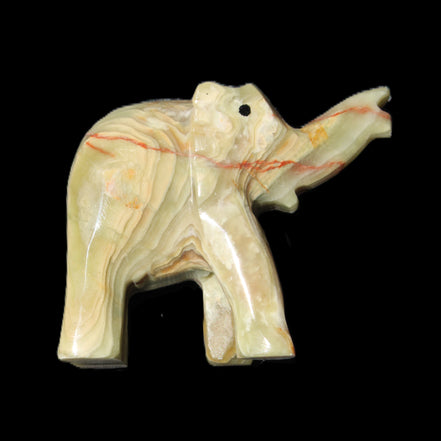 Afghan Jade elephant hand-carved 80*66*30mm 207g in sunlight - Rocks and Things Store