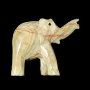 Afghan Jade elephant hand-carved 80*66*30mm 207g in sunlight - Rocks and Things Store