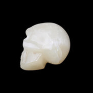 Honey Calcite skull hand-carved 53*46*32mm 143g in sunlight - Rocks and Things Store
