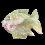 Afghan Jade fish hand-carved 101*73*26mm 209g in sunlight - Rocks and Things Store