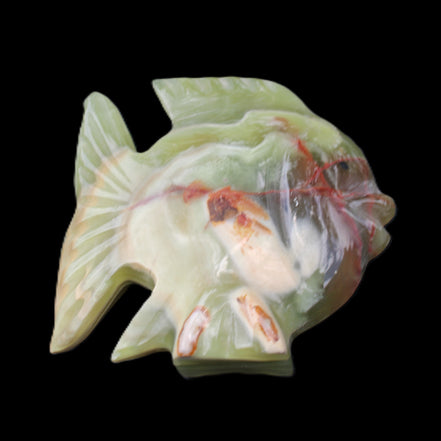 Afghan Jade fish hand-carved 101*73*26mm 209g in sunlight - Rocks and Things Store
