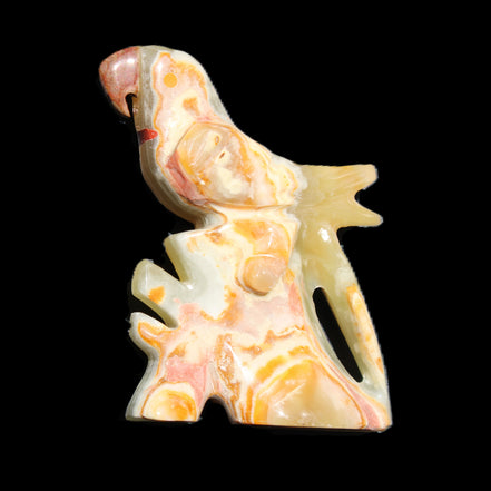 Afghan Jade bird hand-carved 106*81*35mm 291g in sunlight - Rocks and Things Store