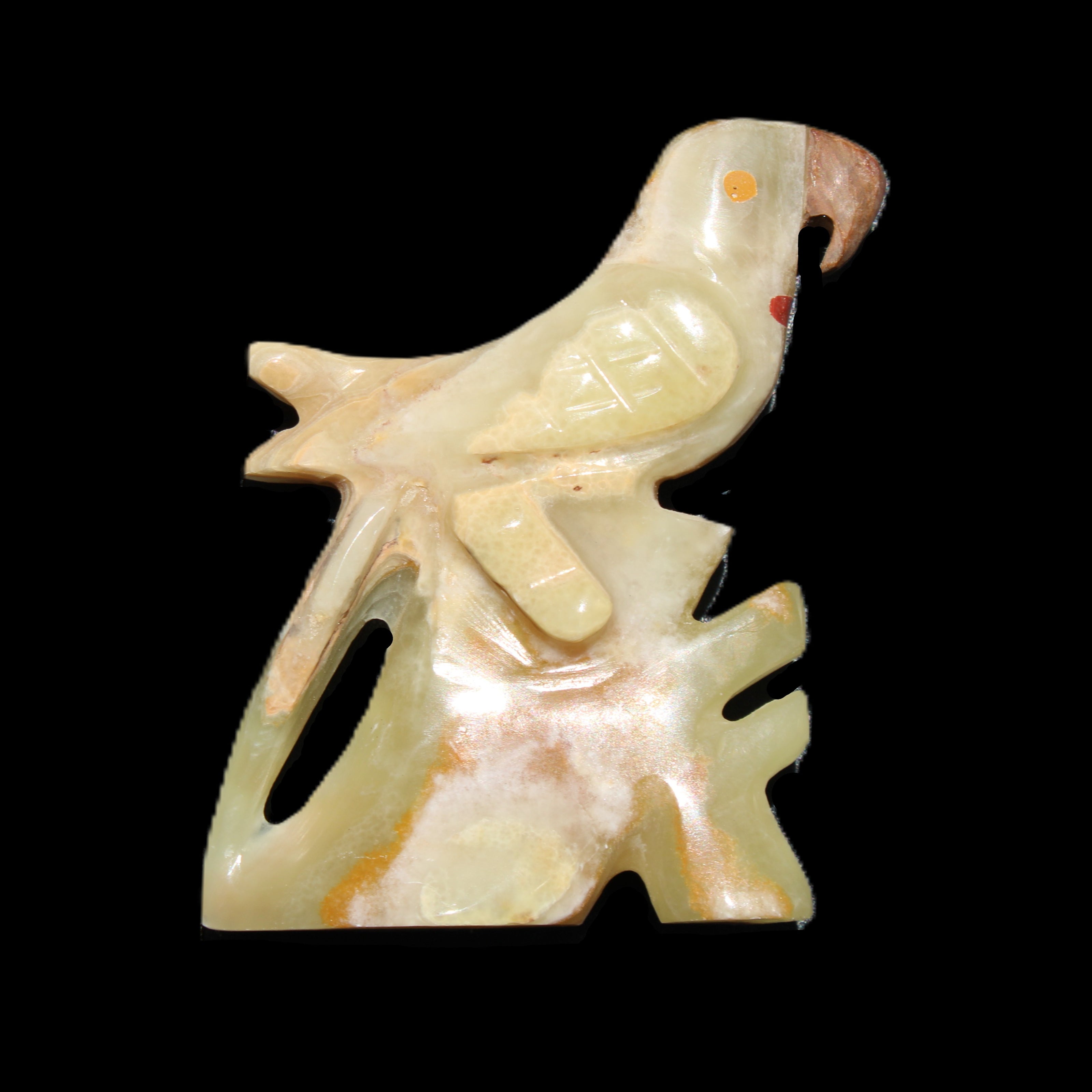 Afghan Jade bird hand-carved 106*81*35mm 291g in sunlight - Rocks and Things Store