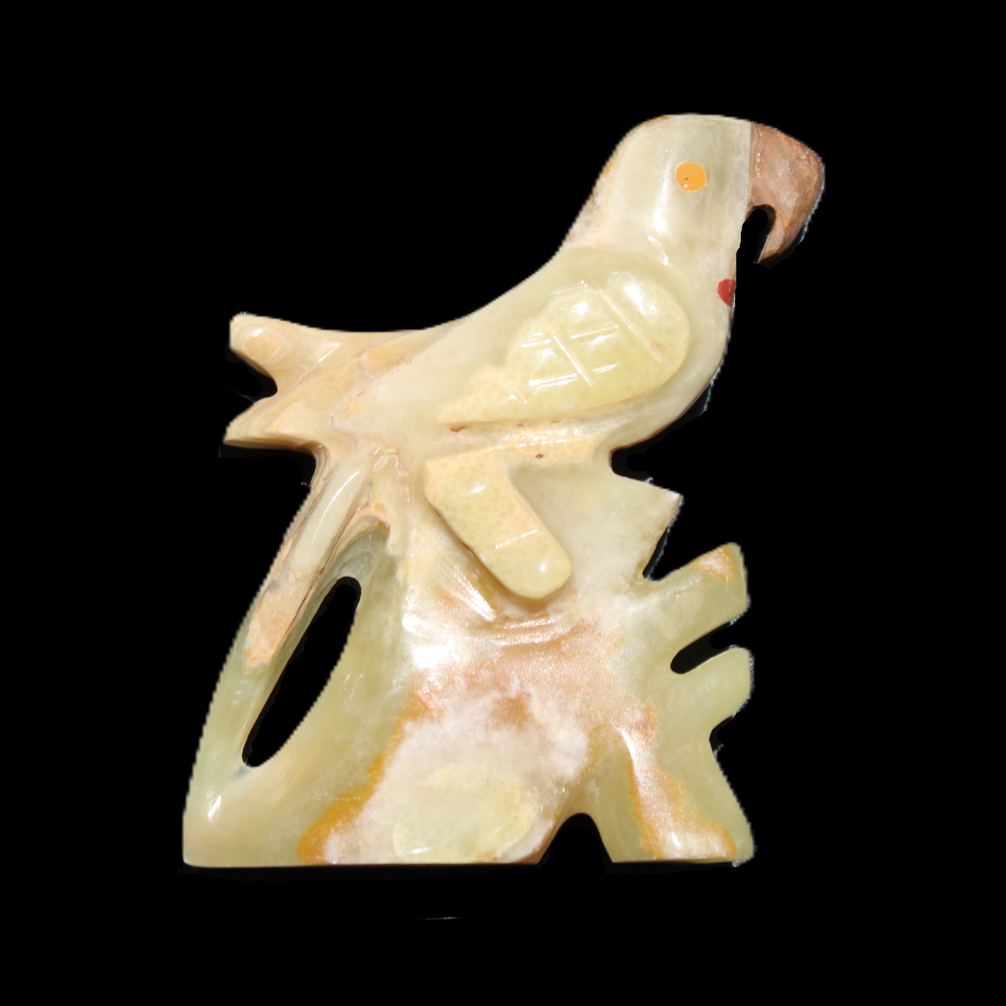 Afghan Jade bird hand-carved 106*81*35mm 291g in sunlight - Rocks and Things Store