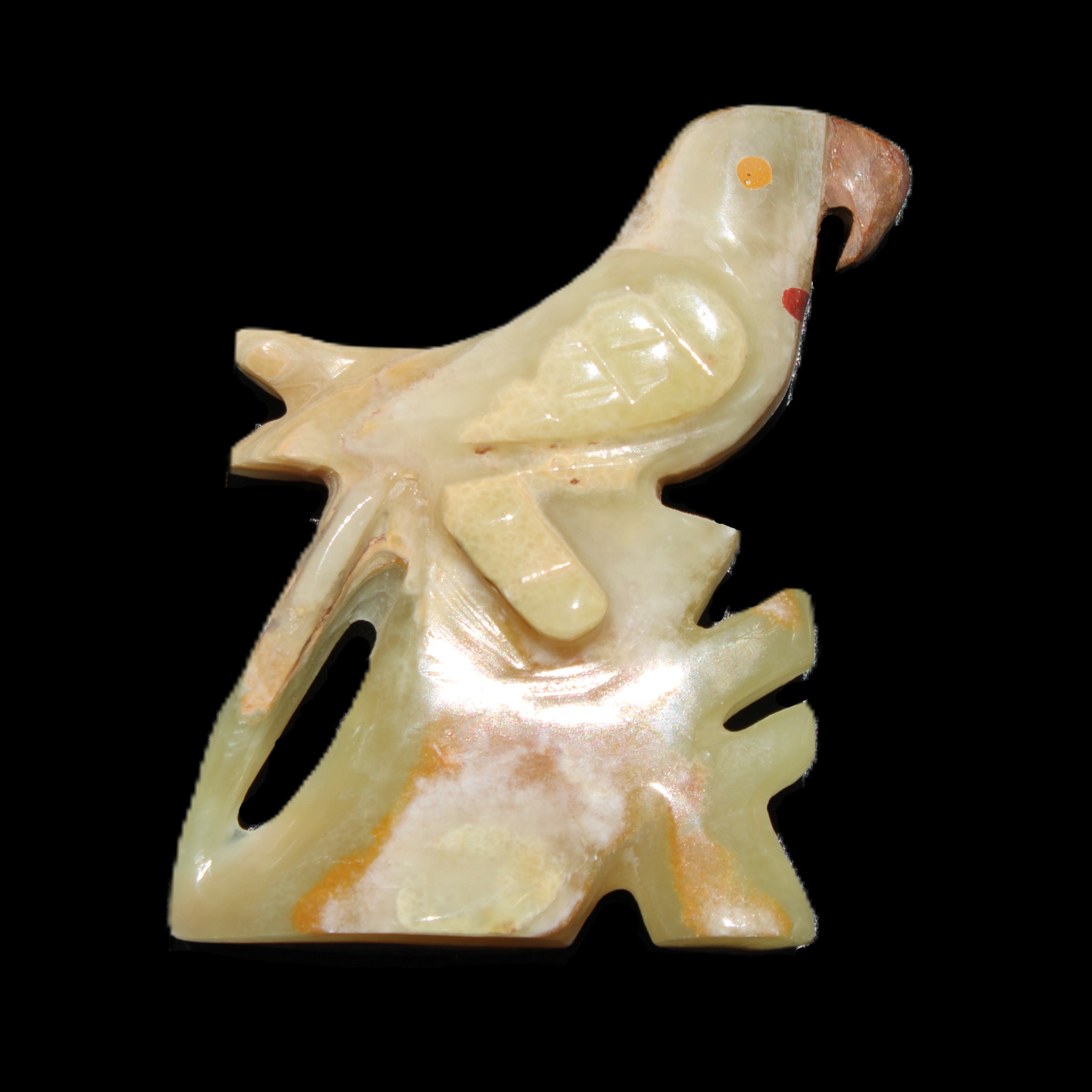 Afghan Jade bird hand-carved 106*81*35mm 291g in sunlight - Rocks and Things Store