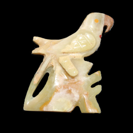 Afghan Jade bird hand-carved 106*81*35mm 291g in sunlight - Rocks and Things Store
