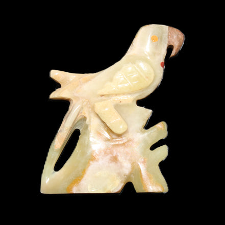 Afghan Jade bird hand-carved 106*81*35mm 291g in sunlight - Rocks and Things Store
