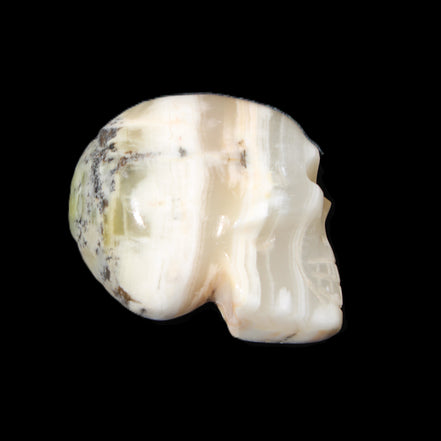 Afghan Jade skull hand-carved 55*48*33mm 168g in sunlight - Rocks and Things Store