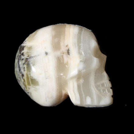 Afghan Jade skull hand-carved 55*48*33mm 168g in sunlight - Rocks and Things Store