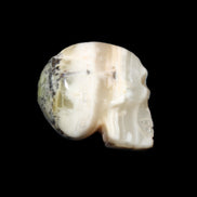 Afghan Jade skull hand-carved 55*48*33mm 168g in sunlight - Rocks and Things Store