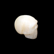 Afghan Jade skull hand-carved 55*48*33mm 172g in sunlight - Rocks and Things Store