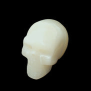 Afghan Jade skull hand-carved 55*48*33mm 172g in sunlight - Rocks and Things Store