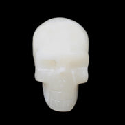 Afghan Jade skull hand-carved 55*48*33mm 172g in sunlight - Rocks and Things Store
