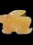 Honey Calcite bunny hand-carved 102*67*52mm 477g in sunlight - Rocks and Things Store