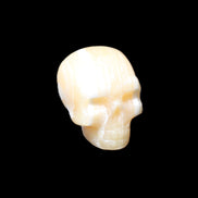 Yellow Calcite skull hand-carved 49*43*34mm 131g in sunlight - Rocks and Things Store