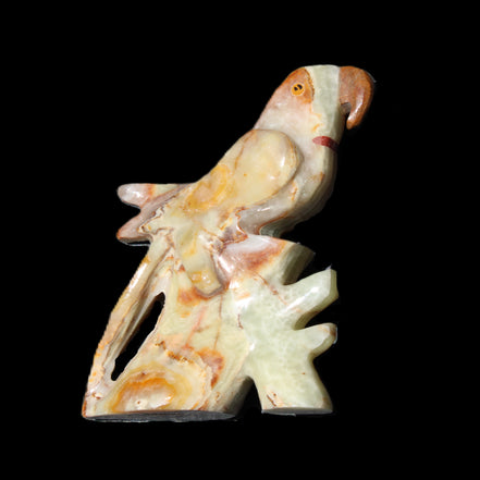 Afghan Jade bird hand-carved 75*21*100mm 207g in sunlight - Rocks and Things Store