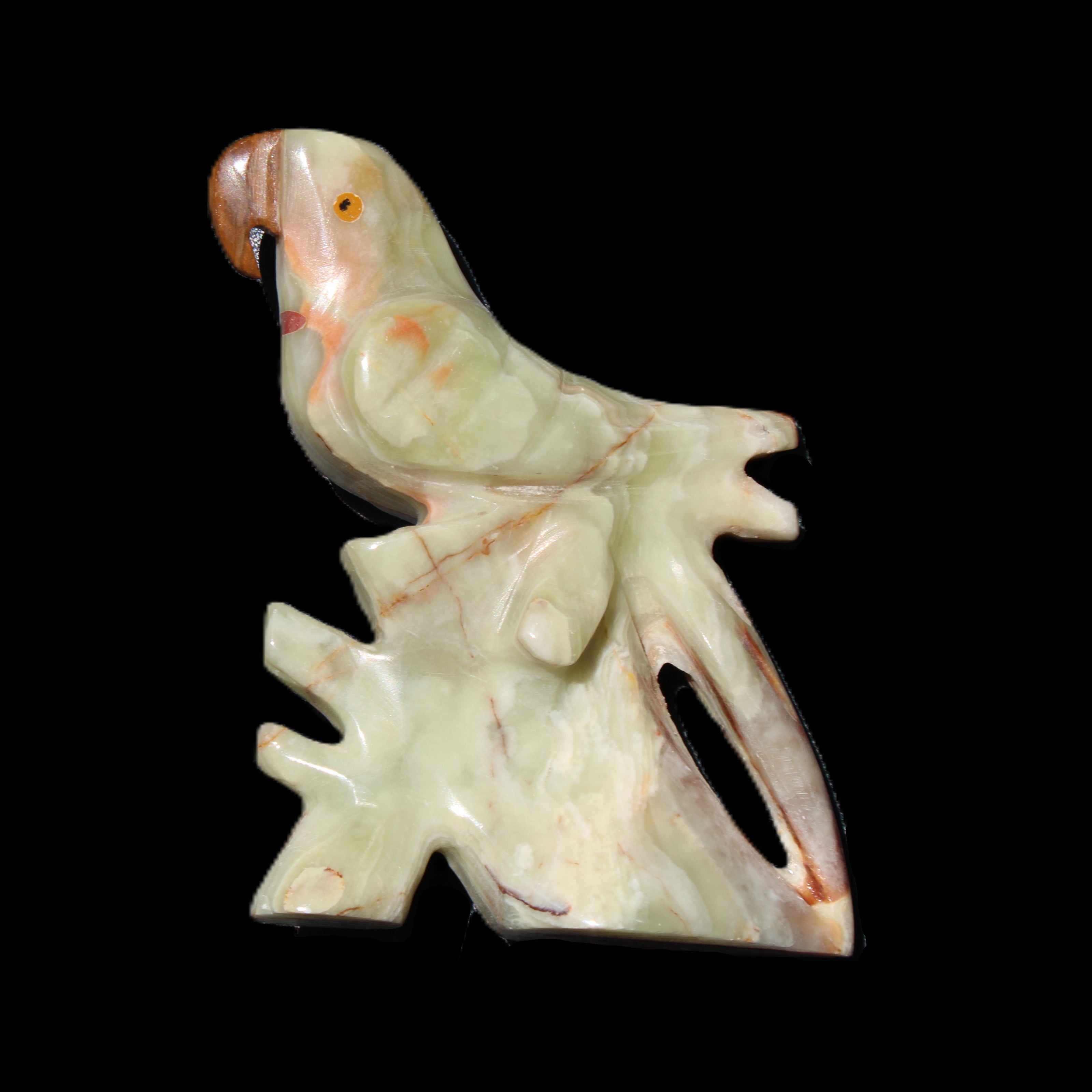 Afghan Jade bird hand-carved 75*21*100mm 207g in sunlight - Rocks and Things Store