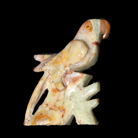 Afghan Jade bird hand-carved 75*21*100mm 207g in sunlight - Rocks and Things Store